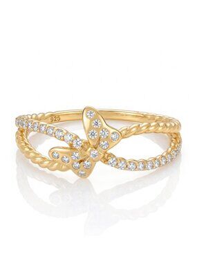 Disney Minnie Mouse Bow Ring - 925 Sterling Silver